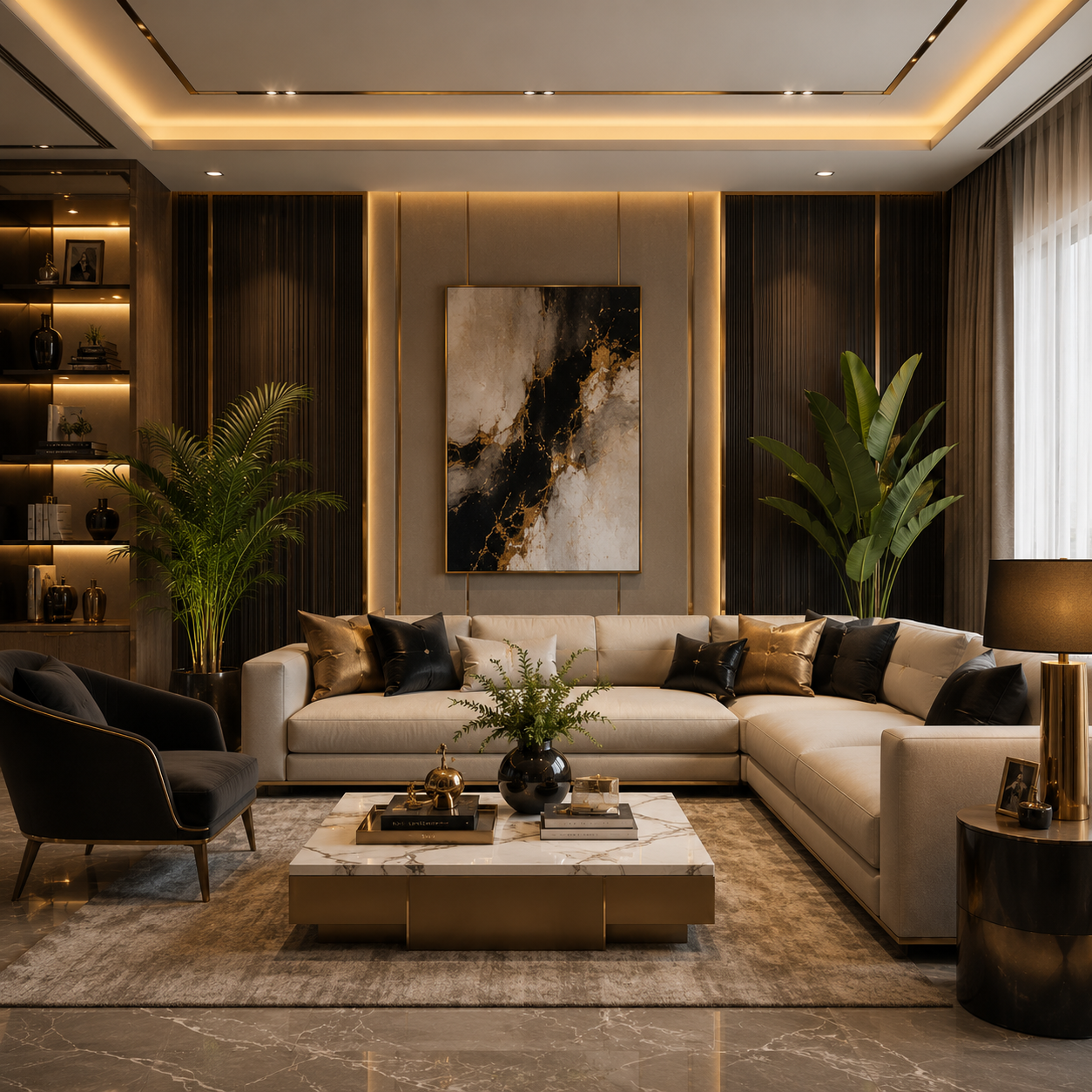 Luxury Interior Seating Area