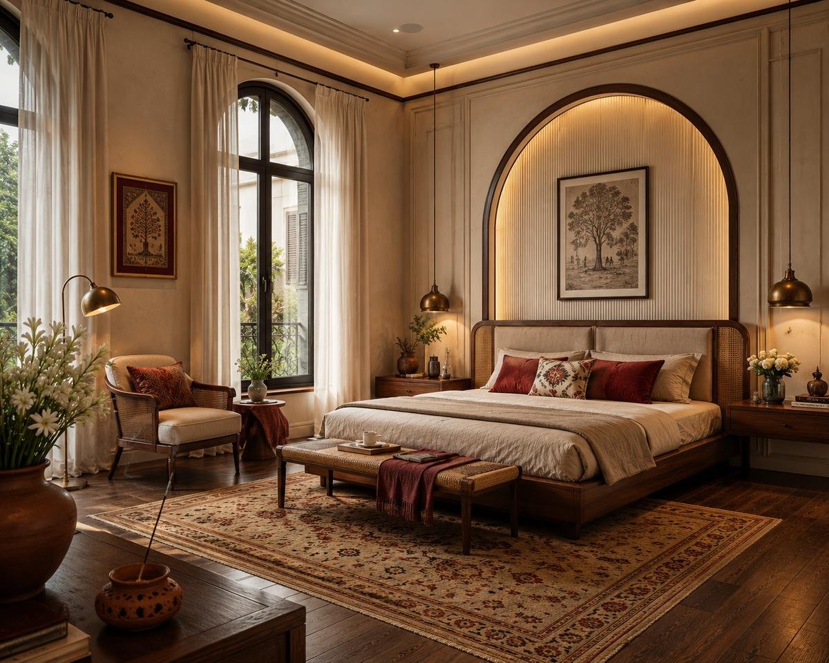 Bonedi heritage-style bedroom by EssBee Interior